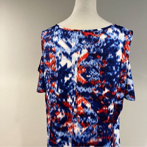 Relativity short sleeve cold shoulder scoop neck plus size midi Dress size XL - Picture 6 of 13